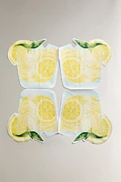 LOT SERVIETTES DE TABLE PAPIER LIMONADE (LOT DE 20)