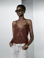 Lace camisole top