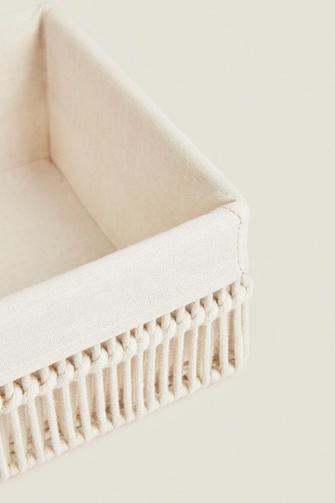 COTTON LINED BASKETS