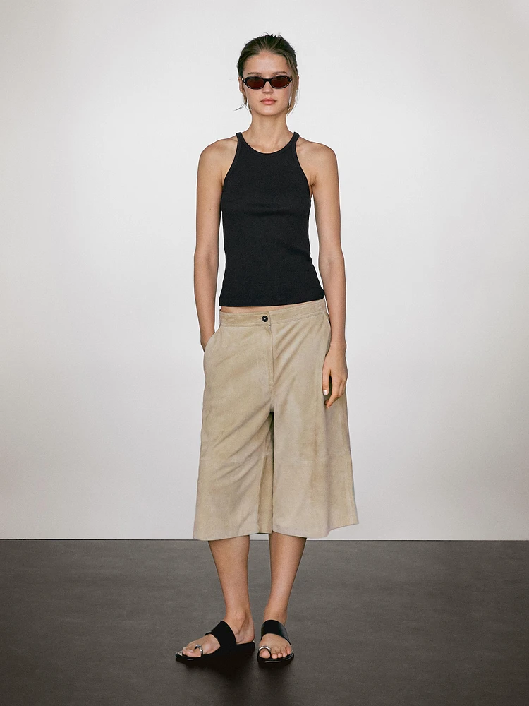 100% cotton halter top