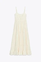 ROBE EN MAILLE MATIÈRES VARIÉES