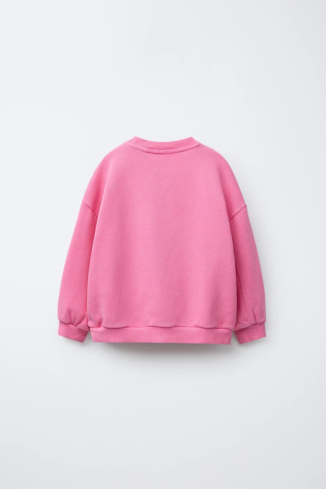 NUMBER PRINT SWEATSHIRT