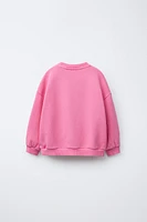 NUMBER PRINT SWEATSHIRT
