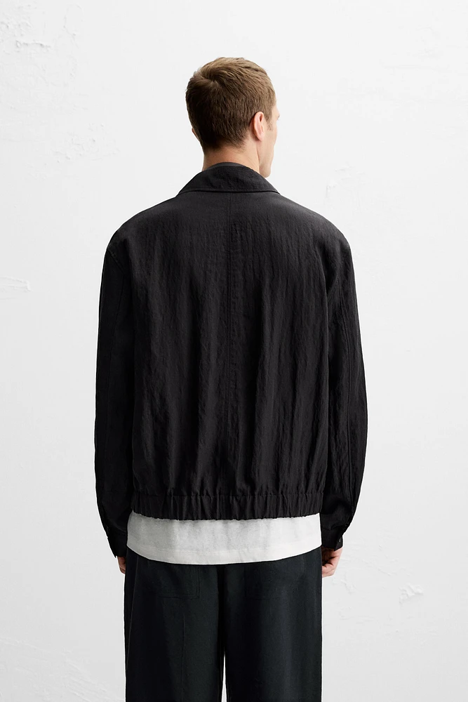 VESTE FLUIDE EFFET FROISSÉ