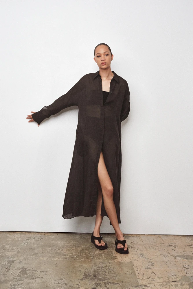 ROBE TUNIQUE AVEC RAMIE ZW COLLECTION