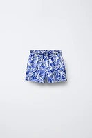 6-14 ANS/ SHORT DE BAIN À FEUILLES