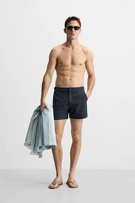 STRUCTURED REGULAR SWIM SHORTS