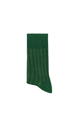 CONTRAST RIBBED SOCKS