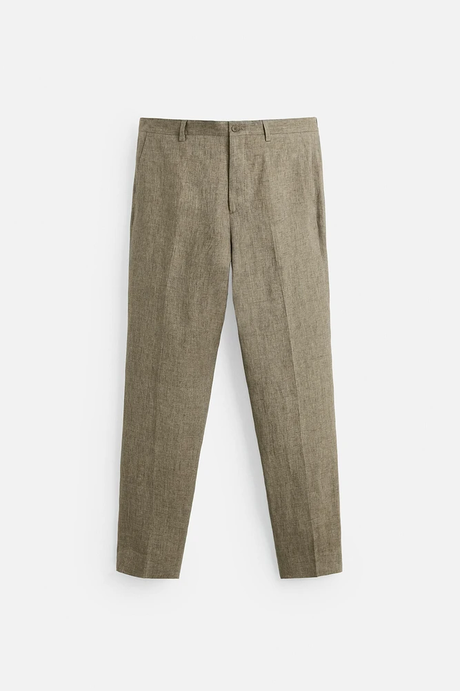 PANTALON DE COSTUME 100 % LIN ÉDITION LIMITÉE