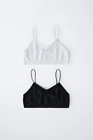 8-14 YEARS/ TWO PACK OF SEAMLESS BRALETTES