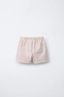 STRIPED SEERSUCKER SHORTS