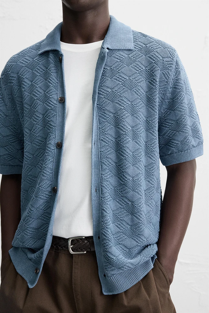 DIAMOND KNIT SHIRT