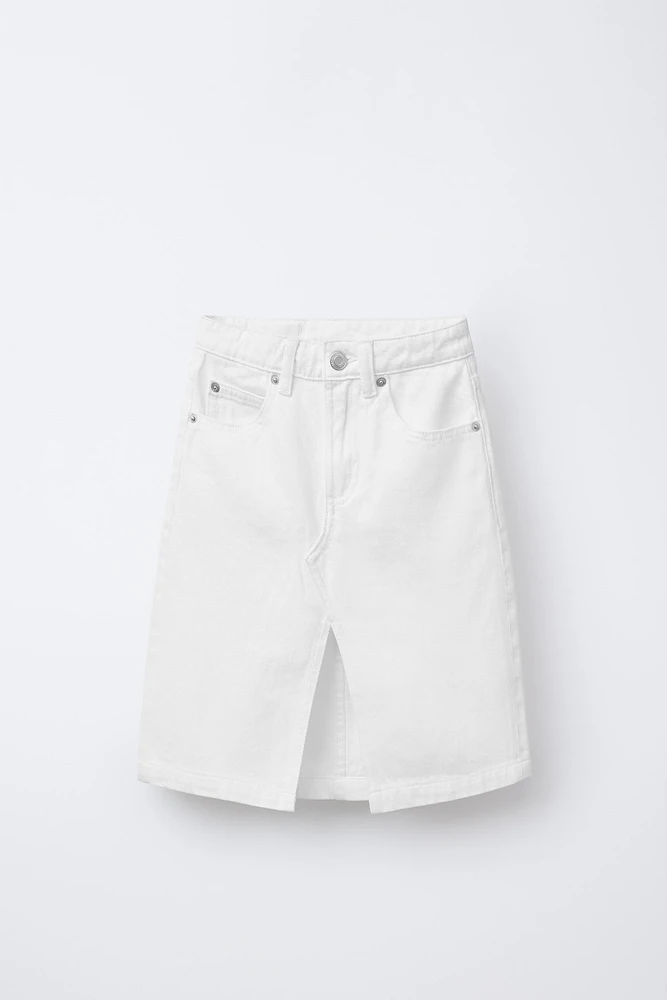 JUPE EN JEAN MI-LONGUE