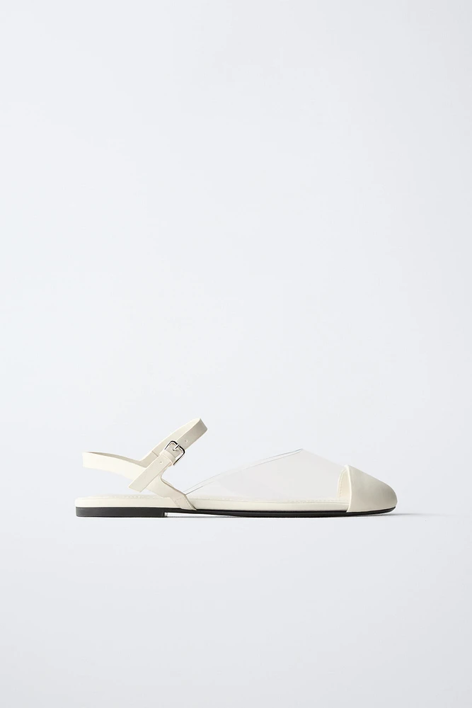 CHAUSSURES OUVERTES À L'ARRIÈRE EN VINYLE