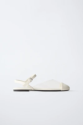 CHAUSSURES OUVERTES À L'ARRIÈRE EN VINYLE