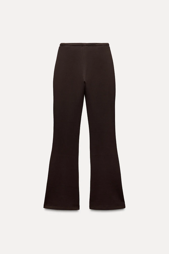 PANTALON FLARE INTERLOCK COUTURES