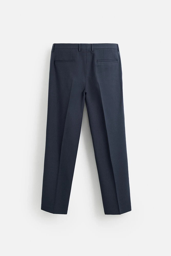 WOOL BLEND SUIT PANTS