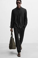 PANTALON À TEXTURE