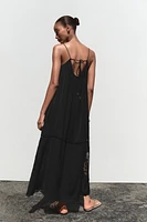 EMBROIDERED VOLUMINOUS MIDI DRESS