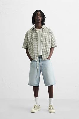BERMUDA DENIM BAGGY FIT DÉLAVÉ