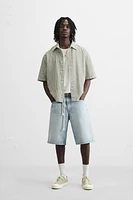 BERMUDA DENIM BAGGY FIT DÉLAVÉ