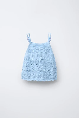 TOP EN MAILLE FANTAISIE