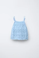 TOP EN MAILLE FANTAISIE