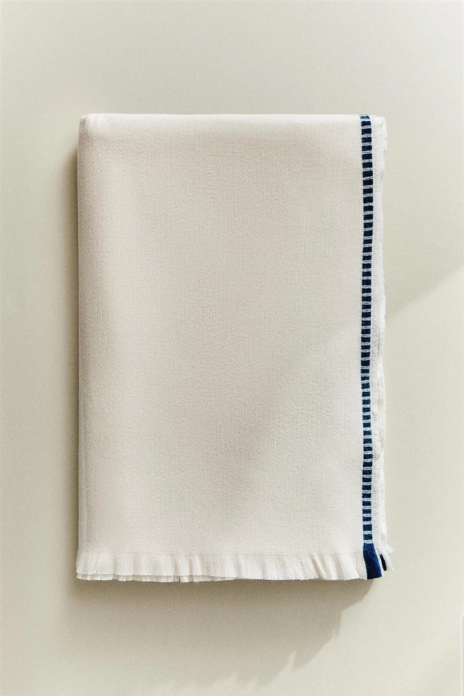 SOFT BLANKET WITH STITCHING BORDER