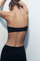 STRAPPY BANDEAU BRA WITH POLYAMIDE