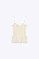 RIBBED KNIT TOP