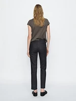 Pantalon slim en coton mélang