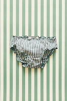 CHILDREN’S STRIPED RUFFLED BEACH BIKINI BOTTOMS