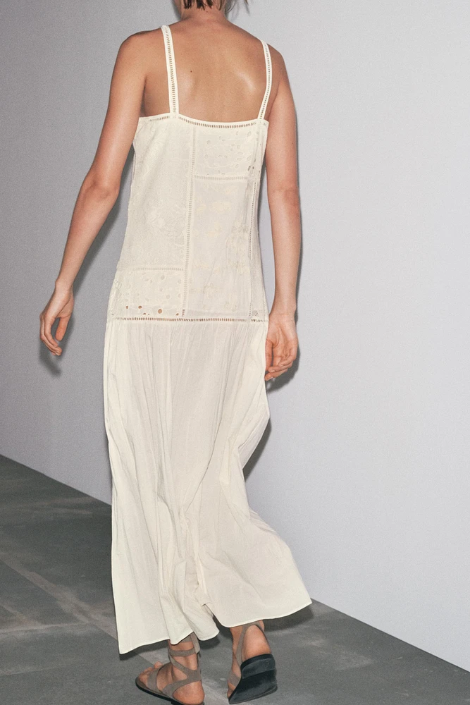 ZW COLLECTION PATCHWORK EMBROIDERED DRESS