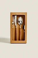 4-PIECE MAPLE FLATWARE SET