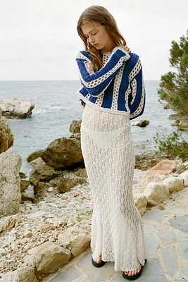 PULL COURT EN MAILLE CROCHET