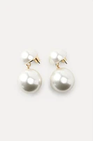 DOUBLE PEARL EARRINGS