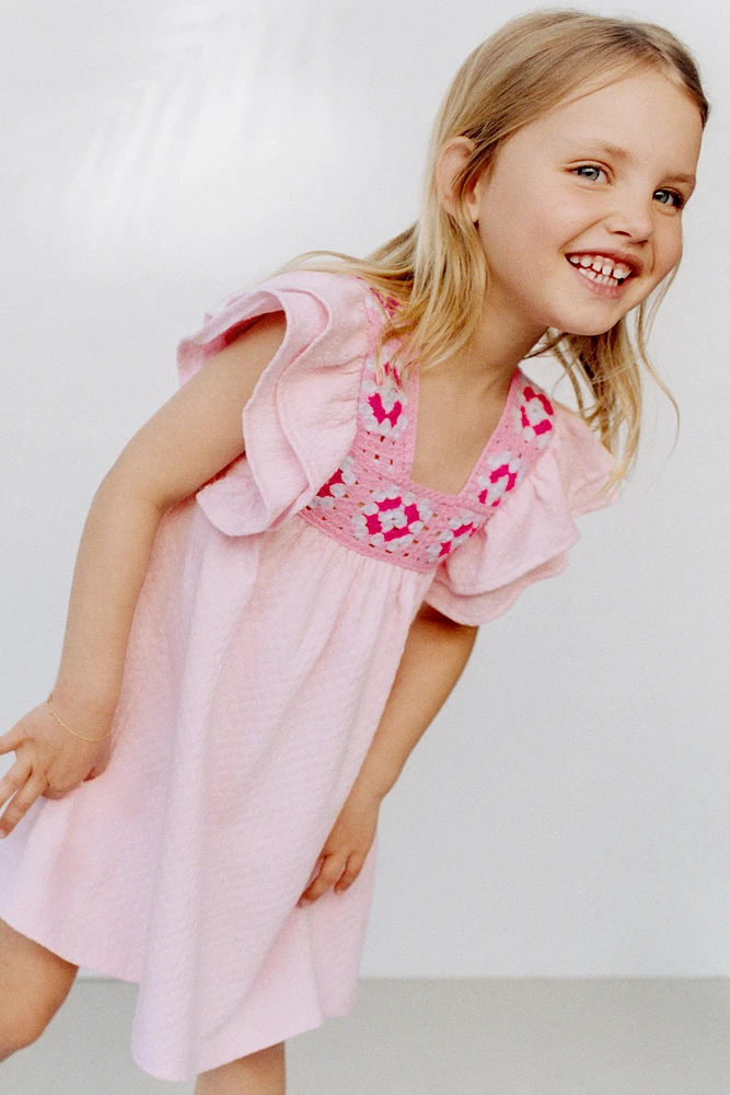 CROCHET TEXTURED DRESS