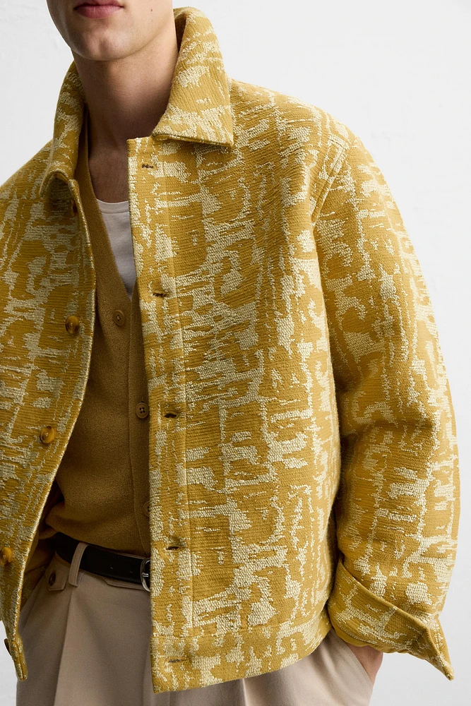 TEXTURED JACQUARD JACKET