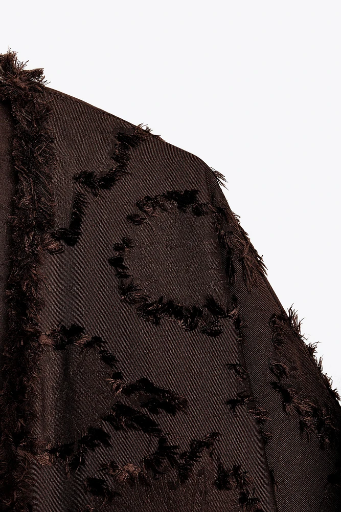VESTE KIMONO TISSU STRUCTURÉ