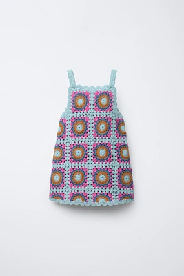 CROCHET KNIT DRESS