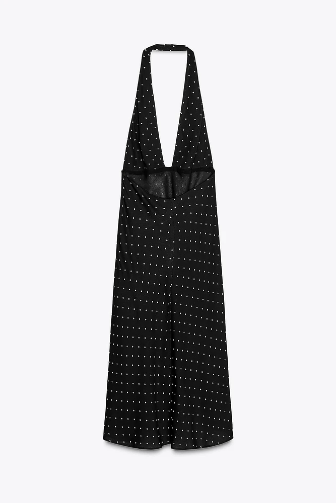ZW COLLECTION HALTER POLKA DOT DRESS