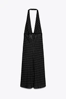 ZW COLLECTION HALTER POLKA DOT DRESS