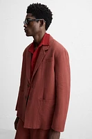 100% LINEN SUIT BLAZER