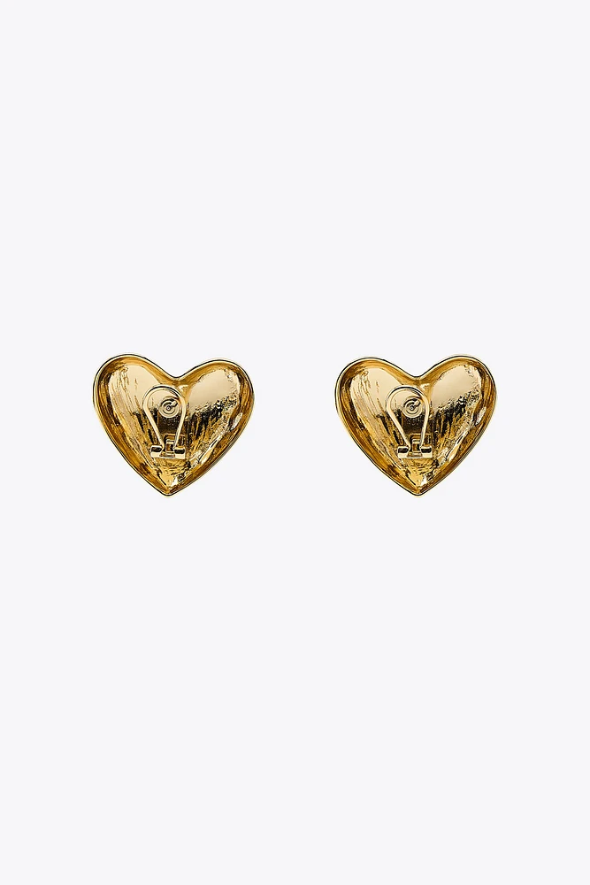 METAL HEART EARRINGS