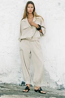 CUFFED HEM PANTS