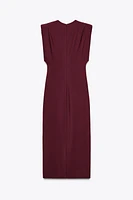 DRAPED MIDI DRESS ZW COLLECTION