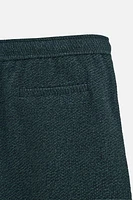 TEXTURED REGULAR FIT SHORTS