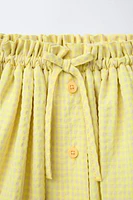 GINGHAM CHECK SKORT