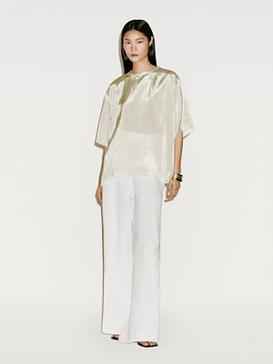 Short sleeve organza T-shirt - Limited Edition
