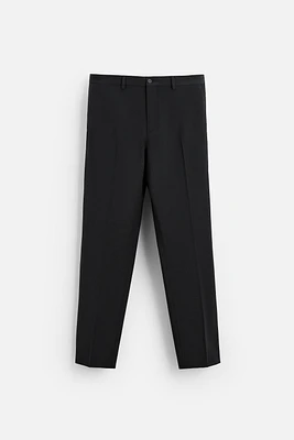 TEXTURED SUIT PANTS